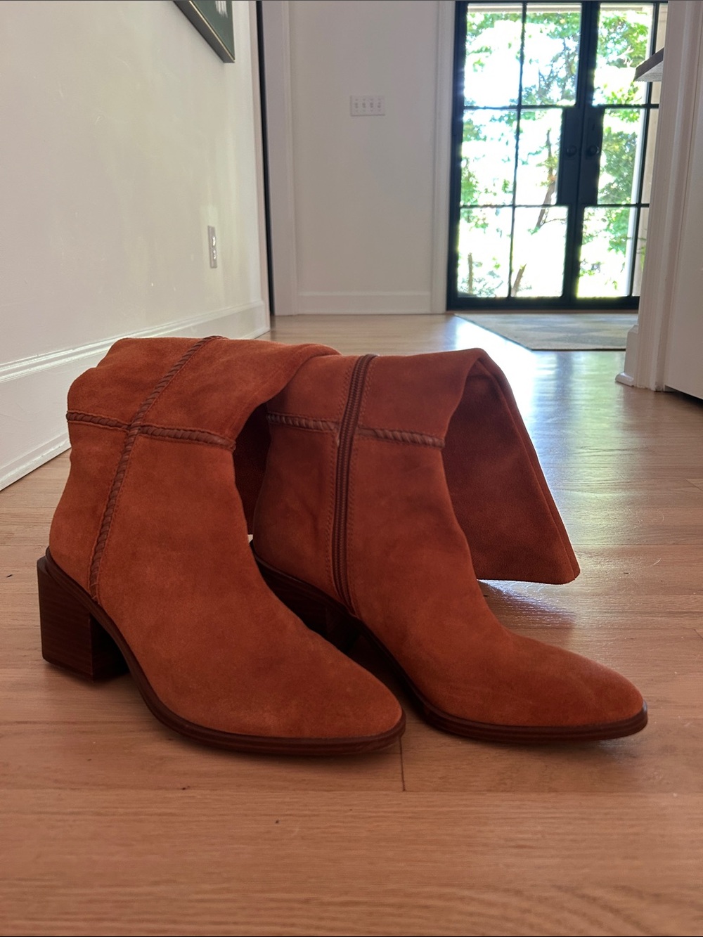 Vince Camuto Over-the-Knee Suede Kaleeca Boots in Cognac - Picture 2 of 12